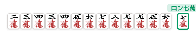 混一色の手牌例 (成立しない例) (麻雀の役)