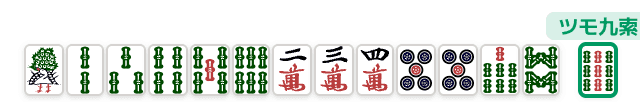 一気通貫の手牌例 (麻雀の役)