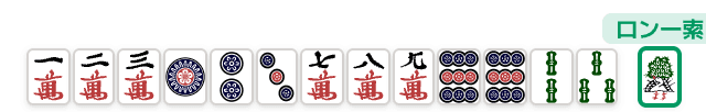 純チャンの手牌例 (麻雀の役)