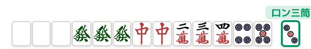 小三元の手牌例 (麻雀の役)
